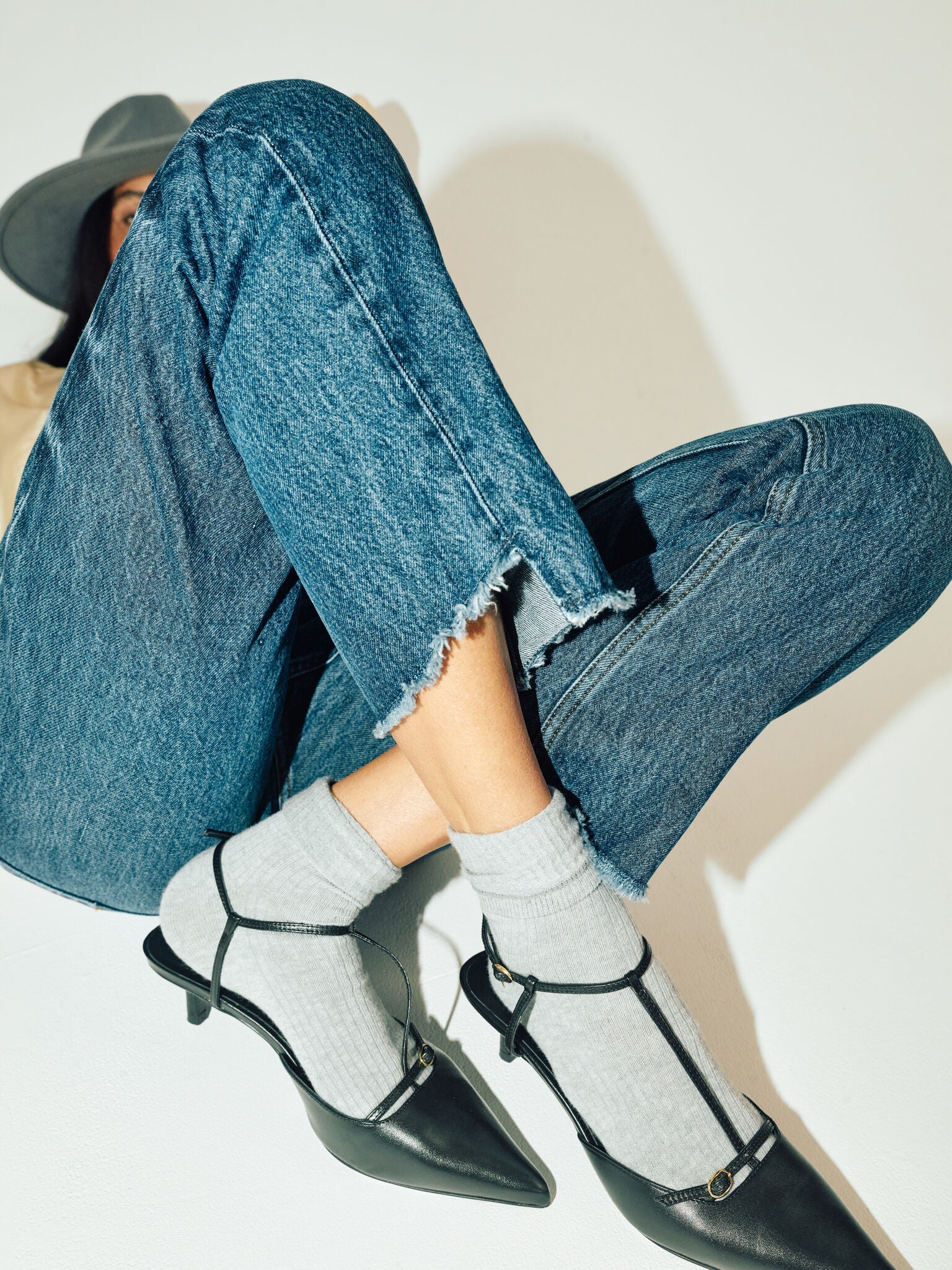 Modelshot / Dark Blue Denim / Detail